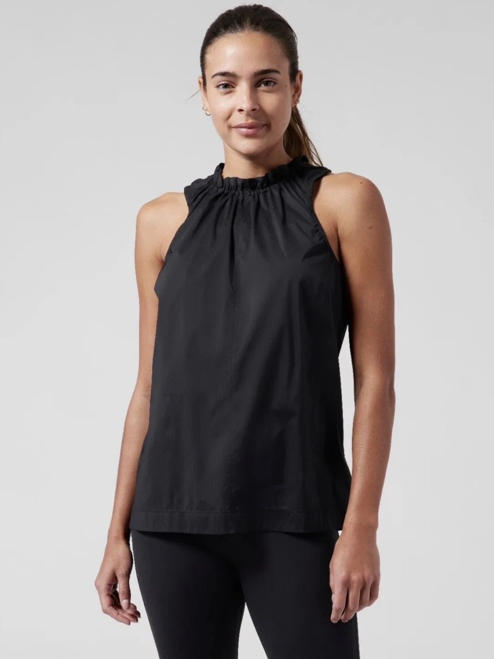 Athleta Levitate Athletic Tank Top in Black